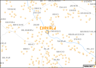 map of Cvrkalj