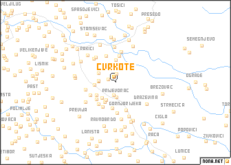 map of Cvrkote