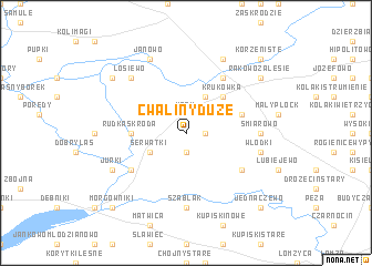 map of Cwaliny Duże