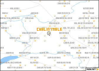 map of Cwaliny Małe