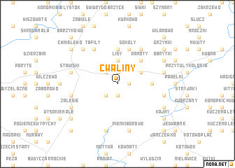 map of Cwaliny