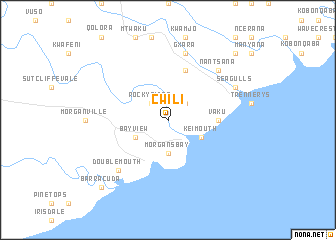 map of Cwili