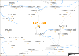 map of Cwm-Duad