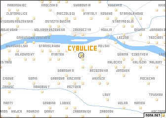 map of Cybulice