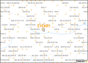 map of Cychry