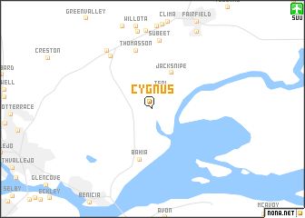 map of Cygnus