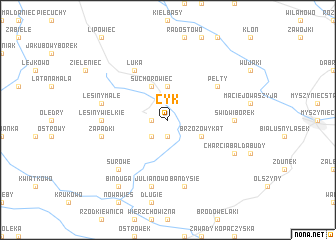 map of Cyk