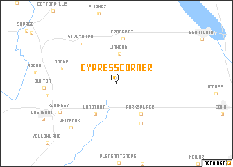 map of Cypress Corner