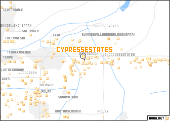 map of Cypress Estates