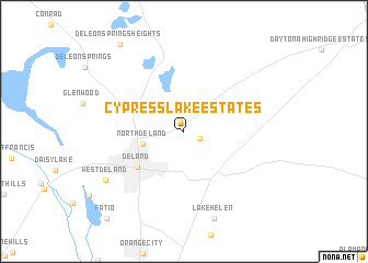 map of Cypress Lake Estates
