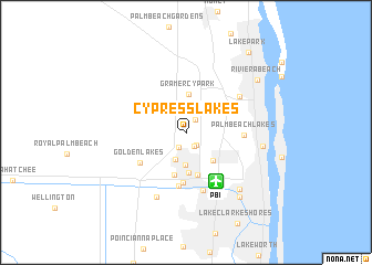 map of Cypress Lakes