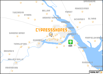 map of Cypress Shores