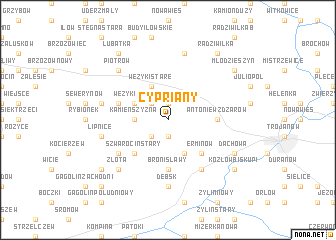 map of Cypriany