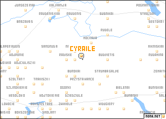 map of Cyrailė