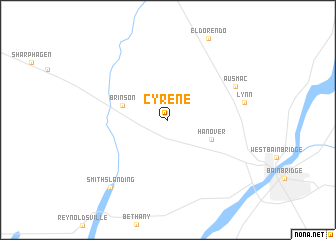 map of Cyrene