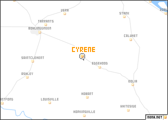 map of Cyrene