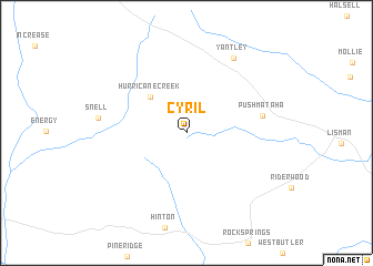 map of Cyril