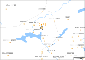 map of Cyrs