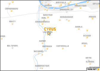 map of Cyrus