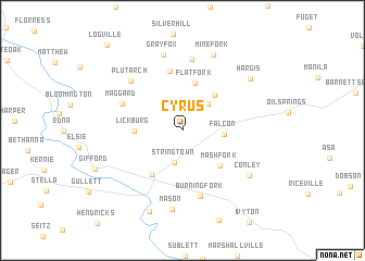 map of Cyrus