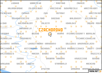 map of Czachorowo