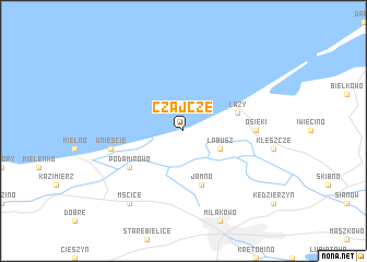 map of Czajcze