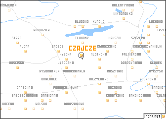 map of Czajcze