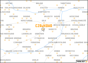 map of Czajkowo