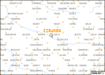 map of Czajków