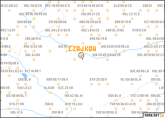 map of Czajków