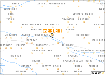 map of Czaplaki