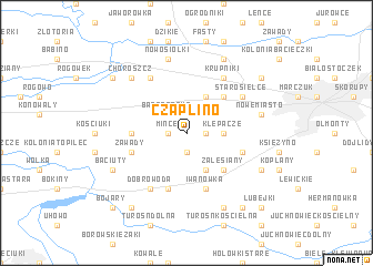 map of Czaplino