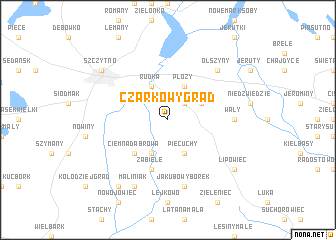 map of Czarkowy Grąd