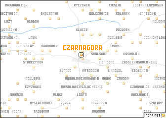 map of Czarna Góra