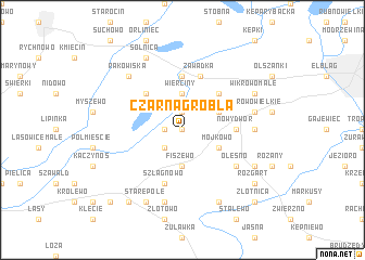 map of Czarna Grobla