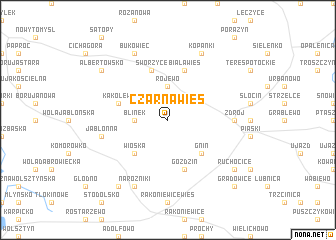 map of Czarna Wieś