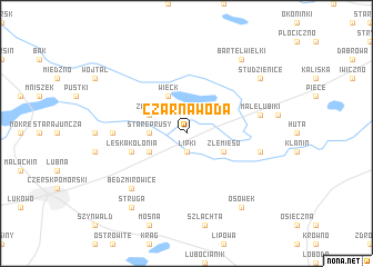 map of Czarna Woda