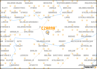 map of Czarna