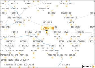 map of Czarna