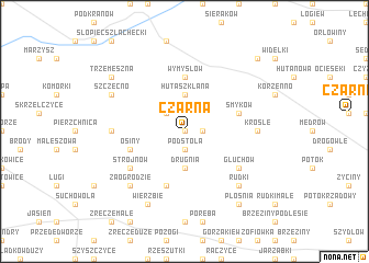 map of Czarna