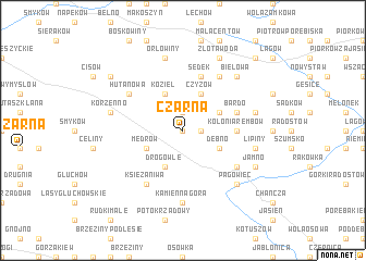 map of Czarna