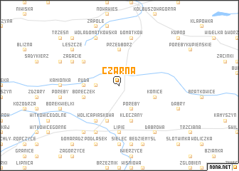 map of Czarna