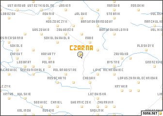 map of Czarna