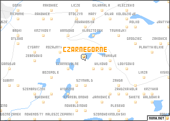 map of Czarne Górne