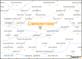 map of Czarne Piątkowo