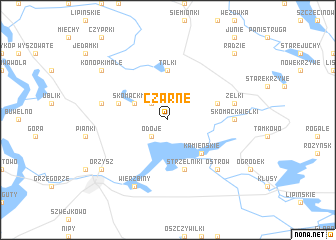 map of Czarne