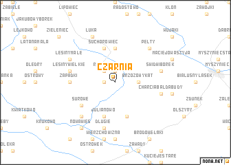 map of Czarnia
