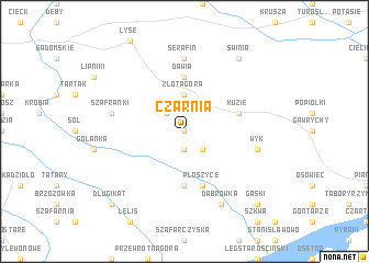 map of Czarnia