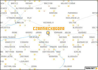 map of Czarniecka Góra