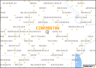 map of Czarnostów